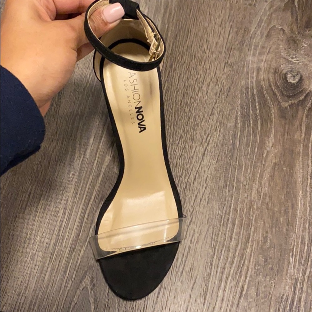 Fashion Nova clear strap heels - Picture 2 of 2